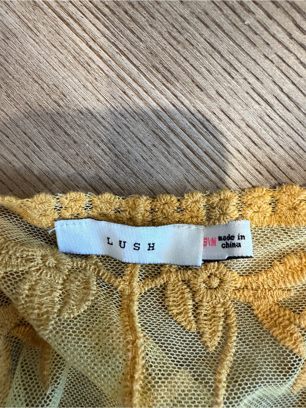 Lush Yellow Floral Lace Sheer Kimono Cover-Up - Picture 2 of 6